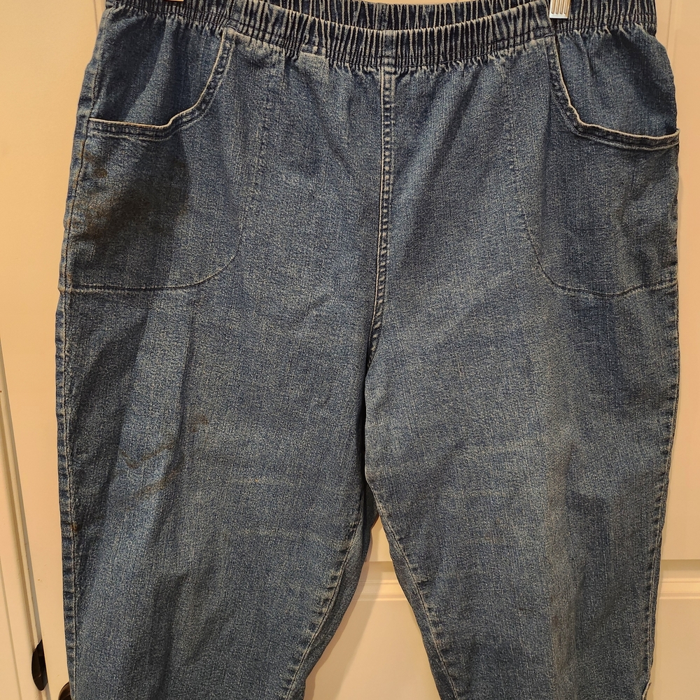 Croft & Barrow Blue Ankle Cropped Jeans
